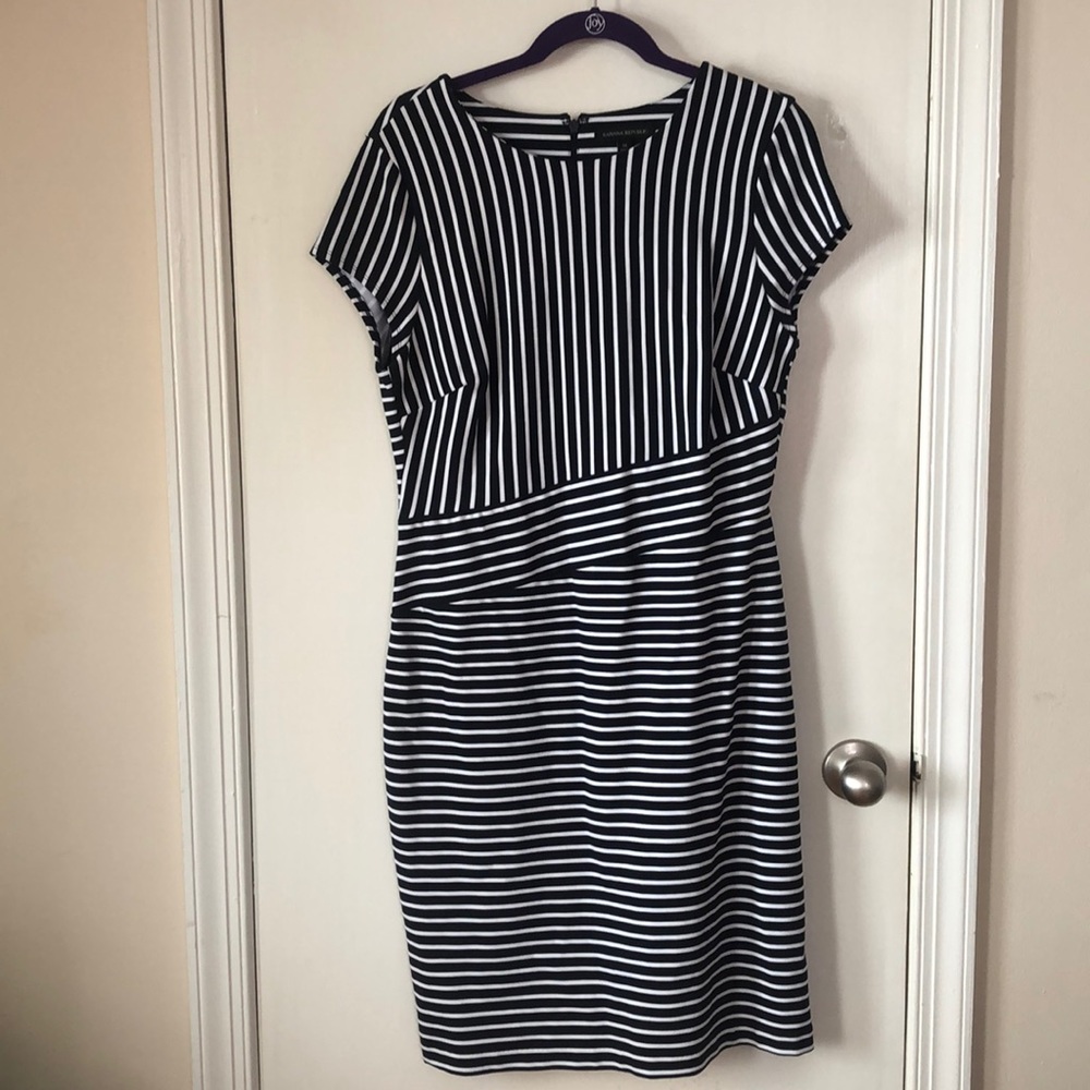 Banana Republic Mid-length Blue and White Dress